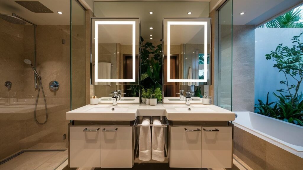 Compact Double Vanities