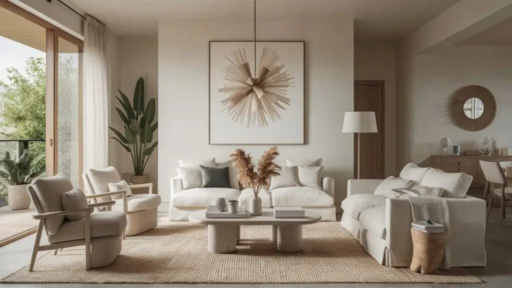 cozy minimalist living room