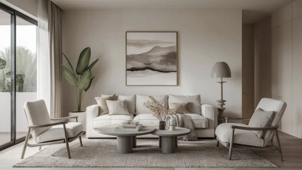 cozy minimalist living room
