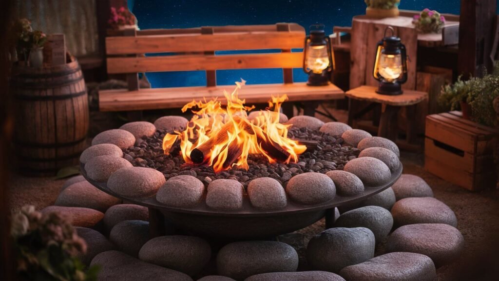 Fire Pits with Rustic Charm
